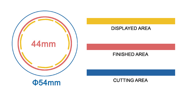 ChiButtons Handling Paper Cutter for Button Round 25mm Metric System  (Cutting Size:35.2mm)