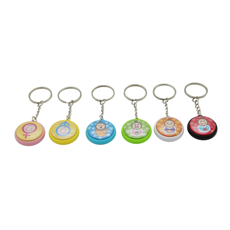 Keychain Parts - 25mm Round Double Sided Keychain (100 sets