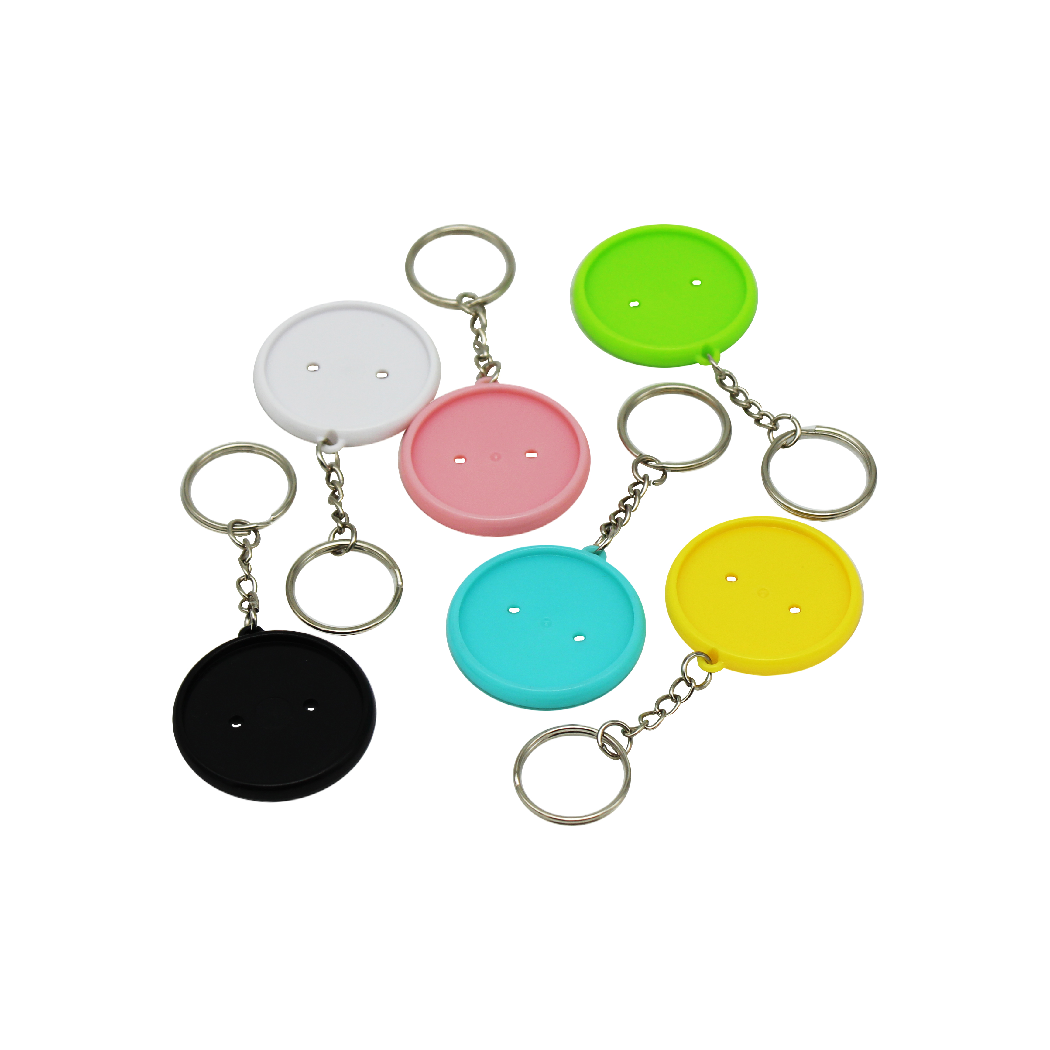 Keychain Parts - 37mm Round Double-Sided Keychain (100 sets) Customized  Badge Button Solutions