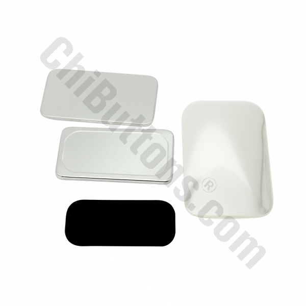 Rubber Magnet - Rectangle 50x90mm Magnet Fridge Button (100 sets)