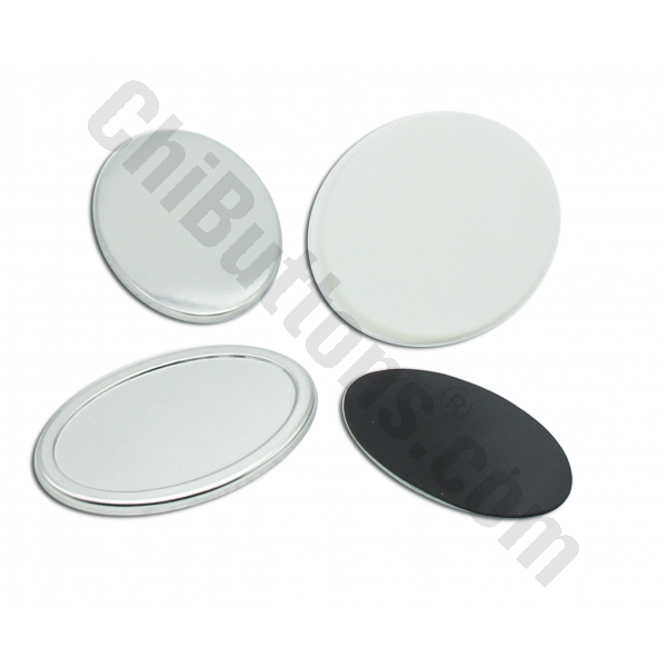 Rubber Magnet - Oval 60x90mm Magnet Fridge Button (100 sets)