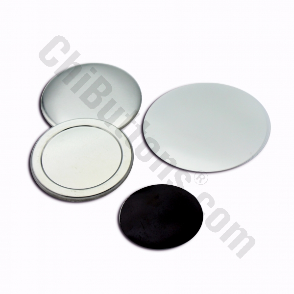 Rubber Magnet - 75mm Magnet Fridge Button (100 sets)