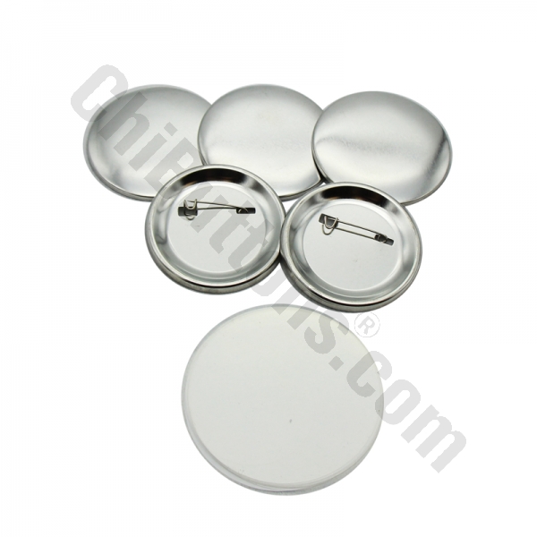 Pin Parts - 58mm Round Pin-Back Button (100 sets)