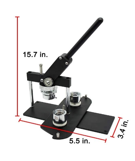 ChiButtons Handling Paper Cutter for Button Round 25mm Metric System  (Cutting Size:35.2mm)